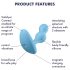 Satisfyer Deep Diver - pametni analni vibrator (plavi)