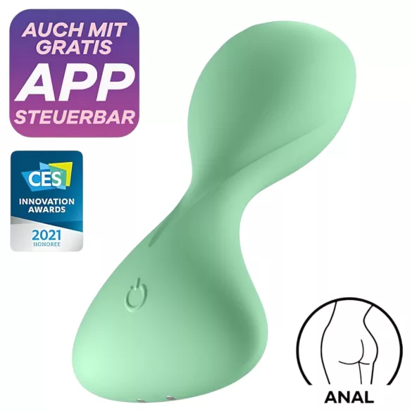 Satisfyer Trendsetter - analni vibrator s upravljanjem putem aplikacije (zeleni)