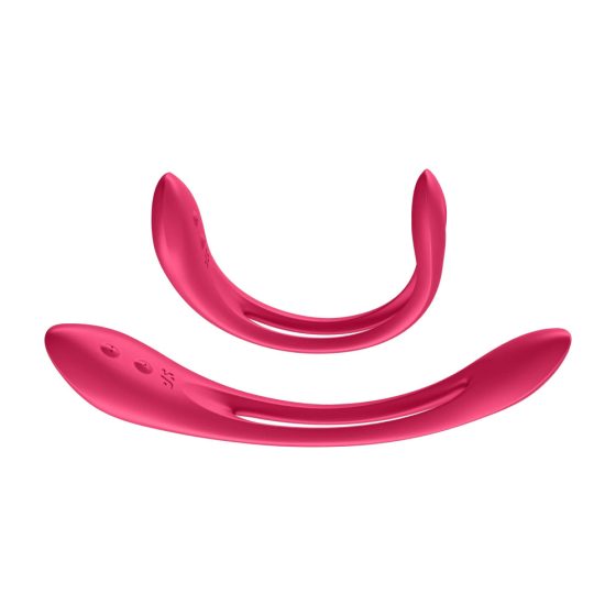 Satisfyer Elastic Joy - punjivi, fleksibilni vibrator za par (crveni)