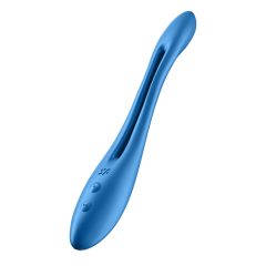   Satisfyer Elastic Game - punjivi, fleksibilni vibrator za par (plavi)