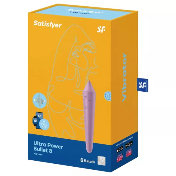 Satisfyer - mini vibrator - vodootporan, pametan - ljubičasta