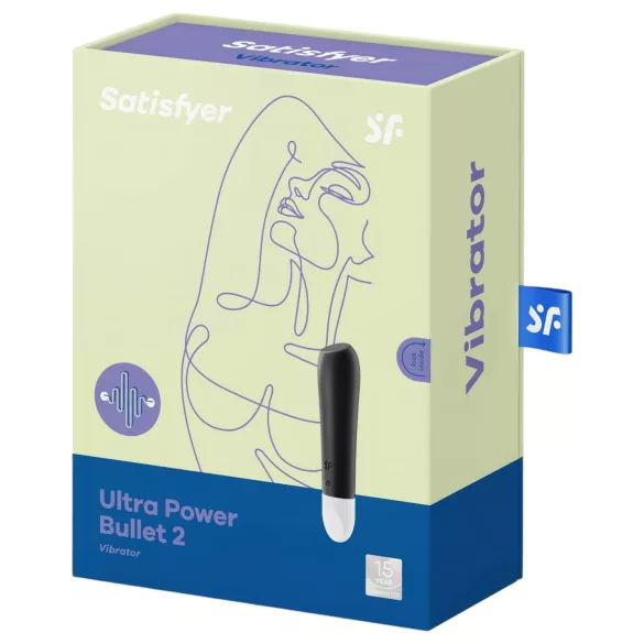 Satisfyer - mini vibrator - vodootporan - crni