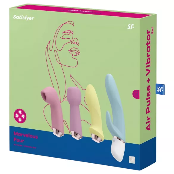Satisfyer Marvelous Four - set vibratora na punjenje - 4 dijela