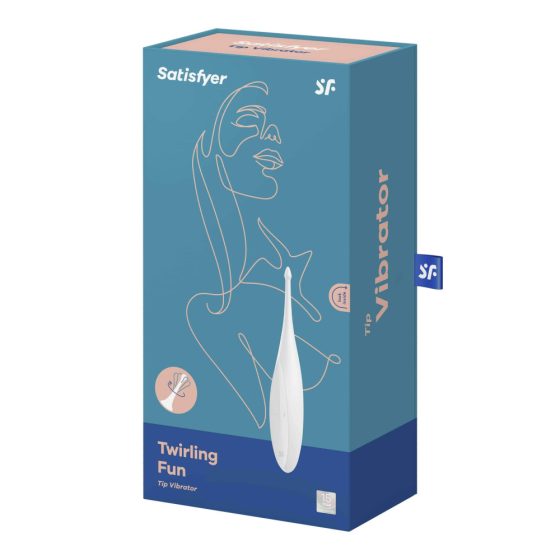 Satisfyer Twirling Fun - punjivi, vodootporni vibrator za klitoris (bijeli)