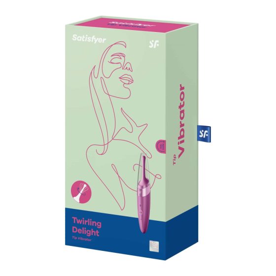 Satisfyer Twirling Delight - punjivi, vodootporni vibrator za klitoris (ljubičasti)