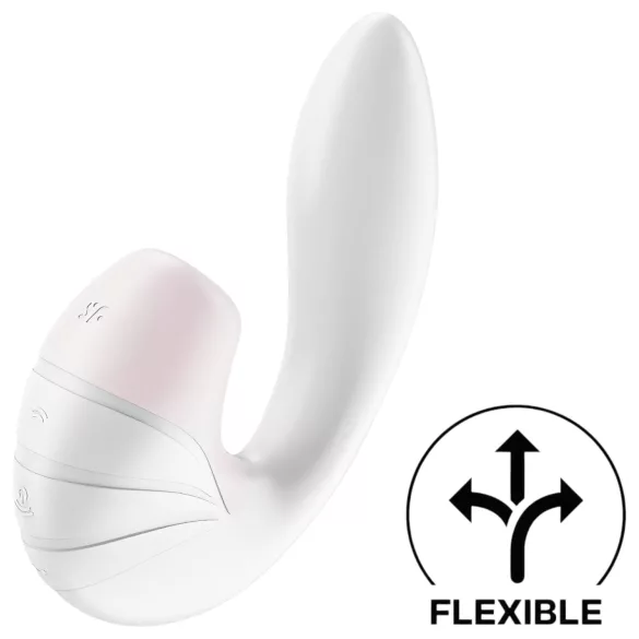 Satisfyer Supernova - vibrator na baterije s funkcijom zračnog vala 2u1 - bijeli
