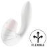 Satisfyer Supernova - punjivi 2u1 zračni val vibracijski uređaj (bijeli)