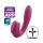 Satisfyer Sunray - punjivi, valoviti 2u1 vibrator (crveni)