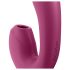 Satisfyer Sunray - punjivi, valoviti 2u1 vibrator (crveni)