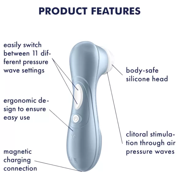 Satisfyer Pro 2 Gen2 - stimulator klitorisa na zrak - punjivi - plavi