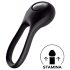 Satisfyer Majestic Duo - punjivi, vodootporni prsten za penis (crni)