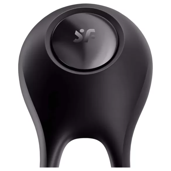 Satisfyer Majestic Duo - vibrirajući penis prsten - vodootporan, crni, punjivi
