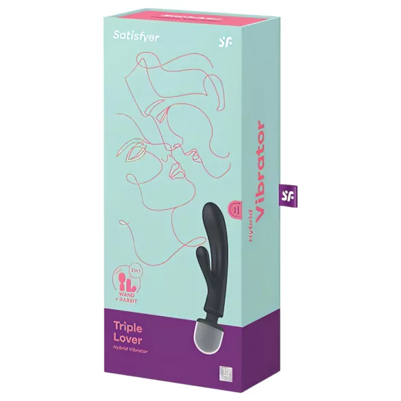 Satisfyer Triple Lover - G-točka masažer vibrator - srebrna
