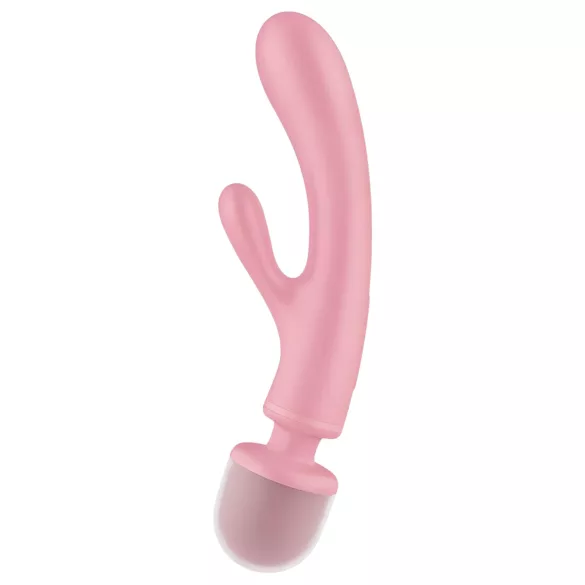 Satisfyer Triple Lover - vibrator za G točku i masažu - roza