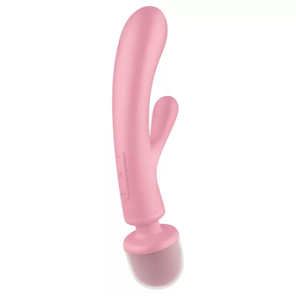 Satisfyer Triple Lover - vibrator za G točku i masažu - roza