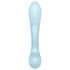 Satisfyer Triple Oh - punjivi vibrator s klitoralnim nastavkom (plavi)