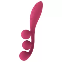   Satisfyer Tri Ball 1 - vibrator na punjenje - multifunkcionalni - crveni
