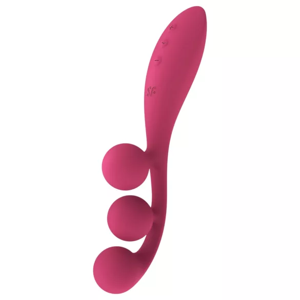 Satisfyer Tri Ball 1 - vibrator na punjenje - multifunkcionalni - crveni