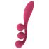 Satisfyer Tri Ball 1 - bežični, multifunkcionalni vibrator (crveni)