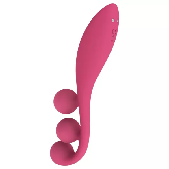 Satisfyer Tri Ball 1 - vibrator na punjenje - multifunkcionalni - crveni