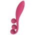 Satisfyer Tri Ball 1 - bežični, multifunkcionalni vibrator (crveni)