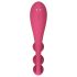Satisfyer Tri Ball 1 - bežični, multifunkcionalni vibrator (crveni)