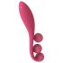 Satisfyer Tri Ball 1 - bežični, multifunkcionalni vibrator (crveni)