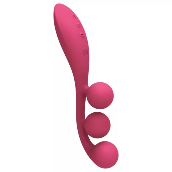 Satisfyer Tri Ball 1 - vibrator na punjenje - multifunkcionalni - crveni