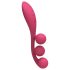 Satisfyer Tri Ball 1 - bežični, multifunkcionalni vibrator (crveni)