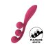 Satisfyer Tri Ball 1 - bežični, multifunkcionalni vibrator (crveni)