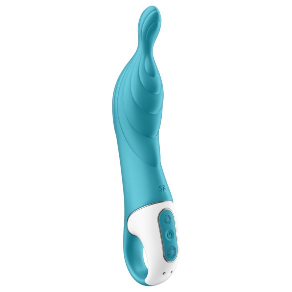 Satisfyer A-Mazing 2 - akumulatorski A-točka vibrator (tirkizna)