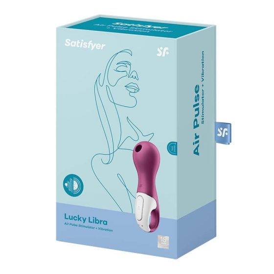 Satisfyer Lucky Libra - stimulator klitorisa na baterije, zračni valovi (ljubičasti)