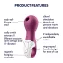 Satisfyer Lucky Libra - stimulator za klitoris s valovima zraka - ljubičasta