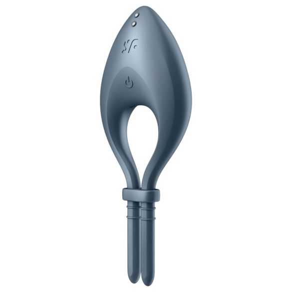 Satisfyer Bullseye - pametna vibro erekcijska prsten (siva)
