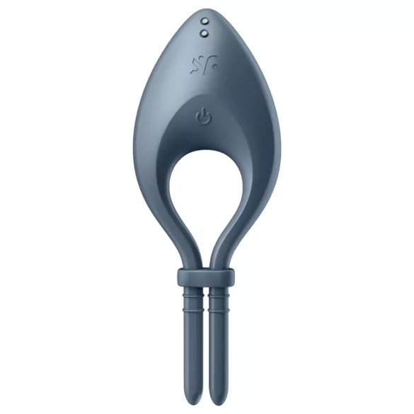 Satisfyer Bullseye - vibracijski prsten za penis - pametna kontrola - siva
