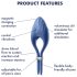 Satisfyer Duelist – punjivi vibrirajući prsten za penis (plavi)