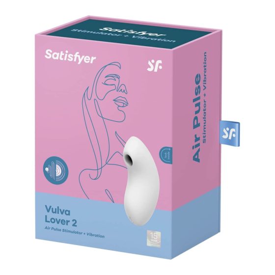 Satisfyer Vulva Lover 2 - bežični vibrator za klitor sa zračnim valovima (bijeli)