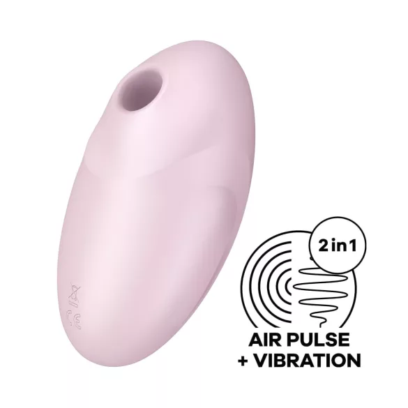 Satisfyer Vulva Lover 3 - stimulator klitorisa na zračne valove - punjivi - rozi