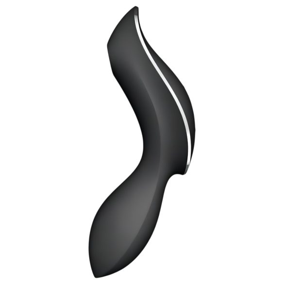 Satisfyer Curvy Trinity 2 - vibrator s valovima zraka i klitoralni - crni