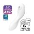 Satisfyer Curvy Trinity 5+ - pametan 2u1 vibrator (bijeli)