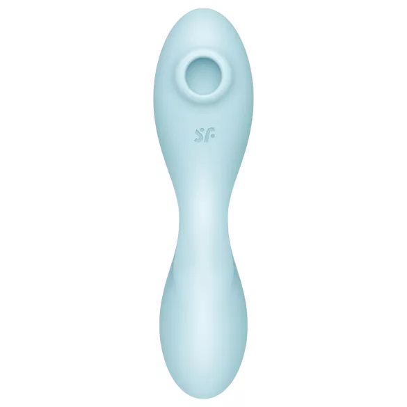 Satisfyer Curvy Trinity 5+ - vibrator 2u1 s aplikacijom - plavi