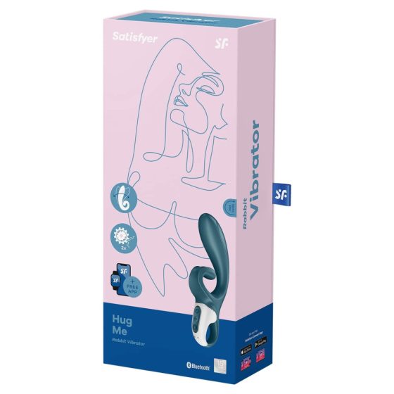 Satisfyer Hug Me - pametni, punjivi vibrator za klitoris (sivo-plavi)