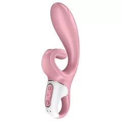   Satisfyer Hug Me - vibrator s drškom za klitoris - pametan - silikon - rozi