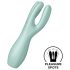 Satisfyer Threesome 3 - punjivi vibrator za klitoris (menta)