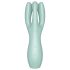 Satisfyer Threesome 3 - punjivi vibrator za klitoris (menta)