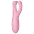 Satisfyer Threesome 4 - vibrator za klitoris s upravljanjem putem aplikacije (rozi)