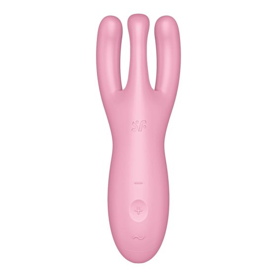 Satisfyer Threesome 4 - pametni, punjivi vibrator za klitoris (ružičasti)