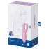 Satisfyer Threesome 4 - vibrator za klitoris s upravljanjem putem aplikacije (rozi)