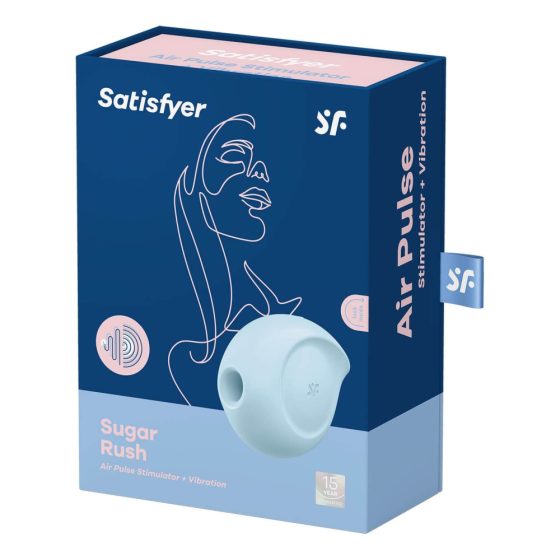 Satisfyer Sugar Rush - vibrator za klitoris na baterije, zračni val (plavi)