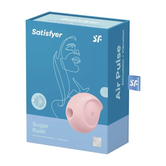 Satisfyer Sugar Rush - punjivi vibrator za klitor sa zračnim valovima (ružičasti)